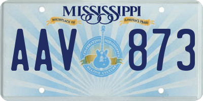 MS license plate AAV873