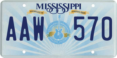 MS license plate AAW570