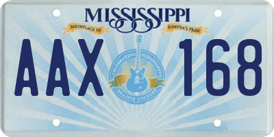 MS license plate AAX168