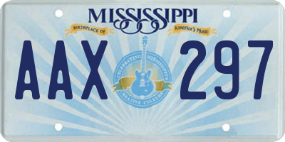 MS license plate AAX297