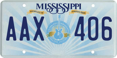 MS license plate AAX406