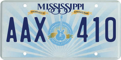 MS license plate AAX410