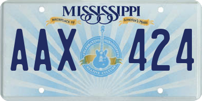 MS license plate AAX424