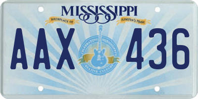 MS license plate AAX436