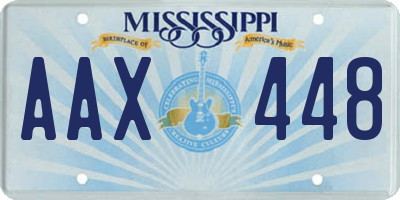 MS license plate AAX448