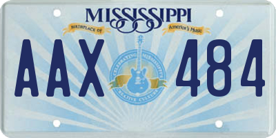 MS license plate AAX484