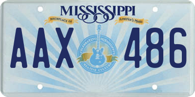 MS license plate AAX486