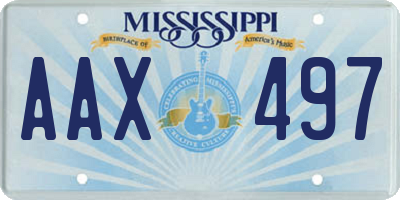 MS license plate AAX497