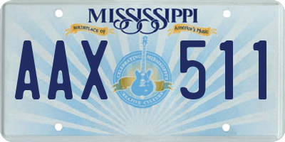 MS license plate AAX511