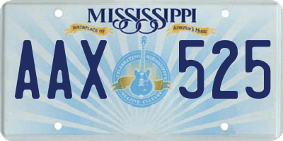 MS license plate AAX525