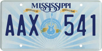 MS license plate AAX541