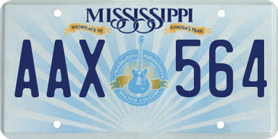 MS license plate AAX564