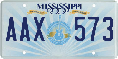 MS license plate AAX573