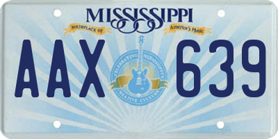 MS license plate AAX639