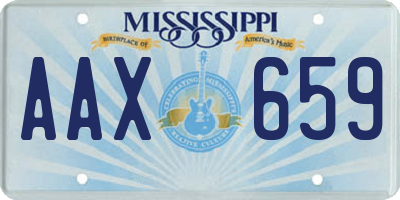 MS license plate AAX659