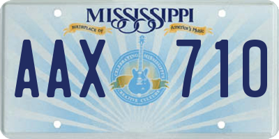 MS license plate AAX710