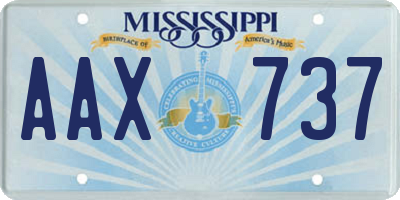 MS license plate AAX737