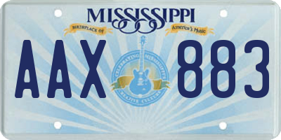 MS license plate AAX883