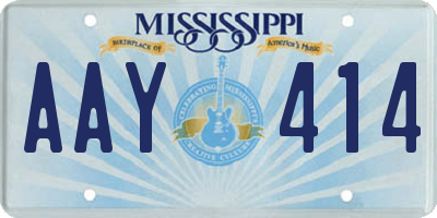 MS license plate AAY414