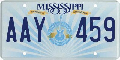 MS license plate AAY459