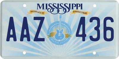 MS license plate AAZ436