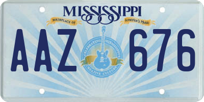 MS license plate AAZ676