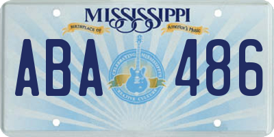 MS license plate ABA486