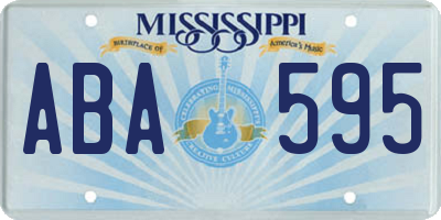 MS license plate ABA595