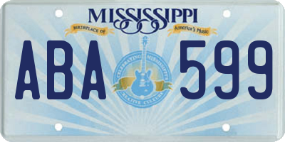 MS license plate ABA599
