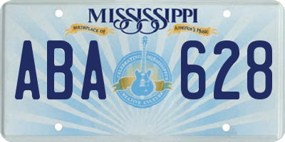 MS license plate ABA628