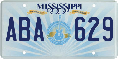 MS license plate ABA629