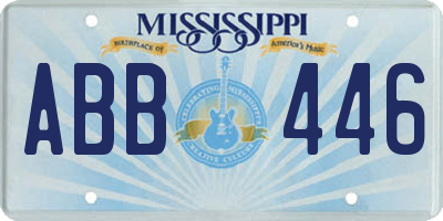 MS license plate ABB446