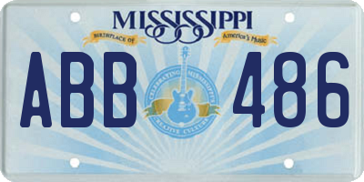 MS license plate ABB486