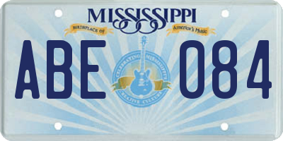 MS license plate ABE084