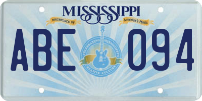 MS license plate ABE094