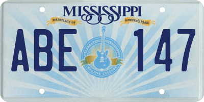 MS license plate ABE147