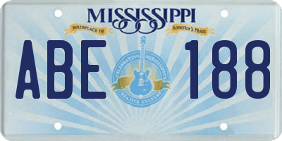 MS license plate ABE188