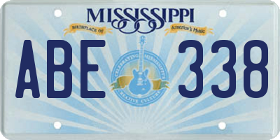 MS license plate ABE338