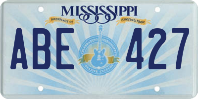 MS license plate ABE427