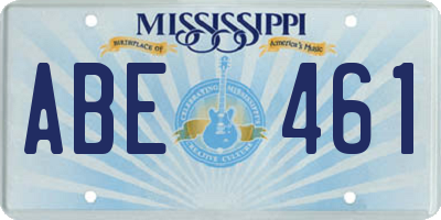 MS license plate ABE461