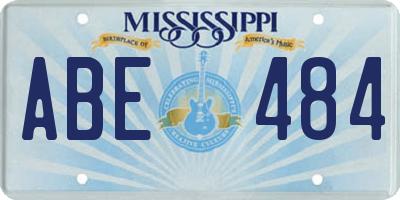 MS license plate ABE484
