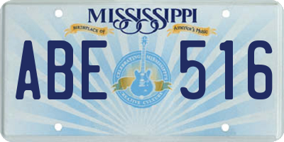 MS license plate ABE516