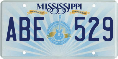 MS license plate ABE529