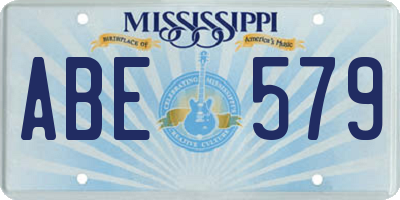 MS license plate ABE579