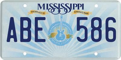 MS license plate ABE586