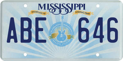 MS license plate ABE646