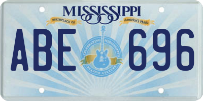 MS license plate ABE696