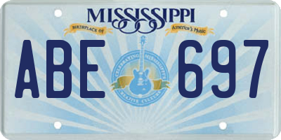 MS license plate ABE697