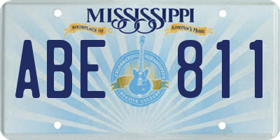 MS license plate ABE811