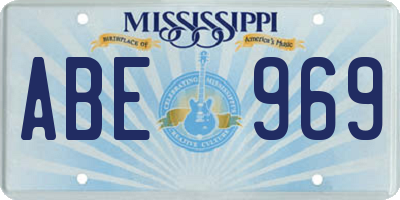 MS license plate ABE969